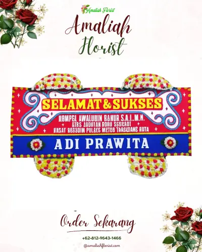Karangan Bunga Ucapan Selamat di Amantelu